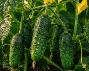 Calypso F1 Cucumber 25+Seeds – Disease Resistant Crisp High Yield Pickling Cucumber