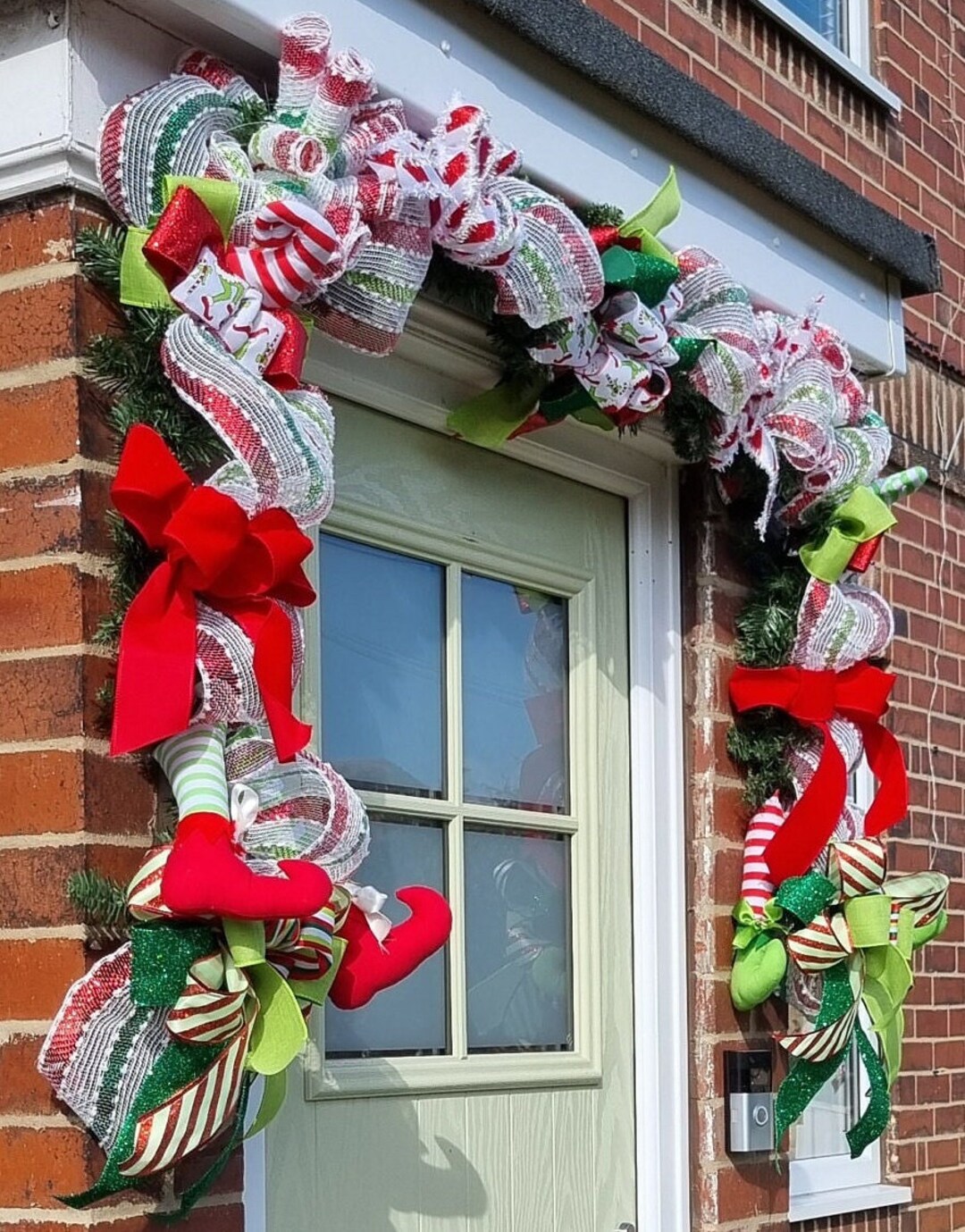 LARGE CHRISTMAS GARLAND Front Door Garland Christmas Garland Etsy UK