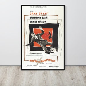 North by Northwest (1959) Vintage Movie Poster