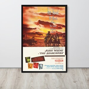 The Searchers (1956) Vintage Movie Poster