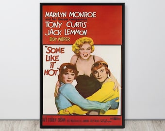 Some Like It Hot (1959) Vintage Movie Poster 24x36 inches