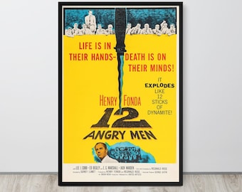 12 Angry Men (1957 ) Vintage Movie Poster