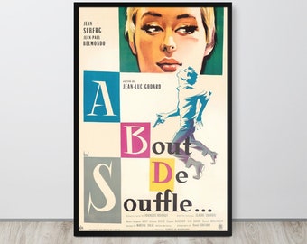 Breathless  (1960) Vintage Movie Poster