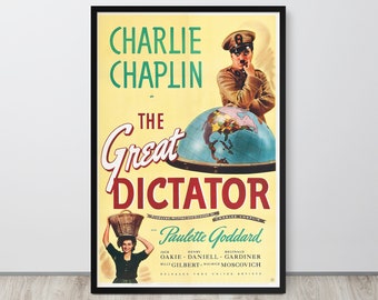 独裁者、チャーリー・チャップリン、1940年 - 高品質ヴィンテージ映画