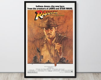 Raiders of the Lost Ark (1981) Vintage Movie Poster