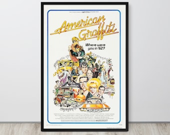American Graffiti (1973) Cartel de película vintage