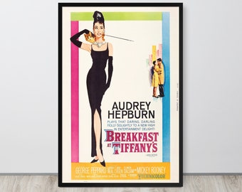 印刷可能な「ティファニーで朝食を」1961年ヴィンテージポスター