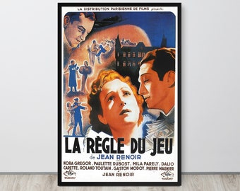 The Rules of the Game (1939) Vintage Movie Poster