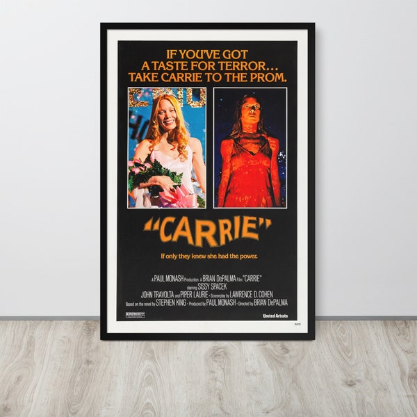 Carrie (1976) Vintage Movie Poster
