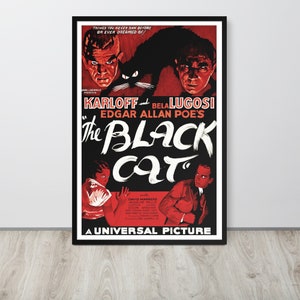 黒猫 (1934) ヴィンテージ映画ポスター
