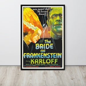 The Bride of Frankenstein (1935) Vintage Movie Poster