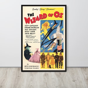 El mago de Oz (1939) Póster de película vintage