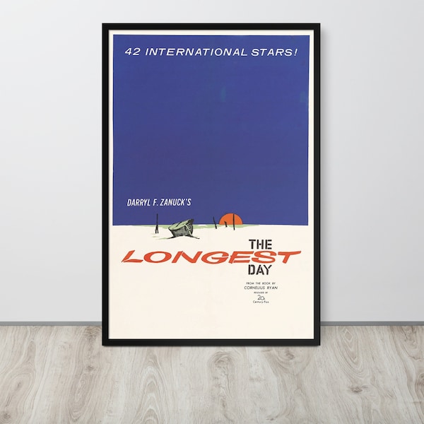 The Longest Day (1962) Vintage Movie Poster