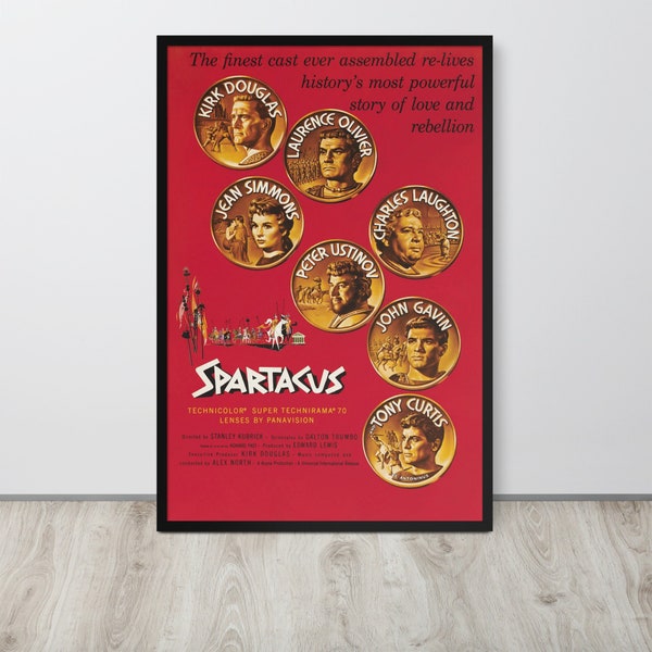 Spartacus (1960) Vintage Movie Poster