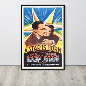 Ha nacido una estrella (1937) Póster de película vintage