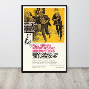 Butch Cassidy and the Sundance Kid (1969) Vintage Movie Poster