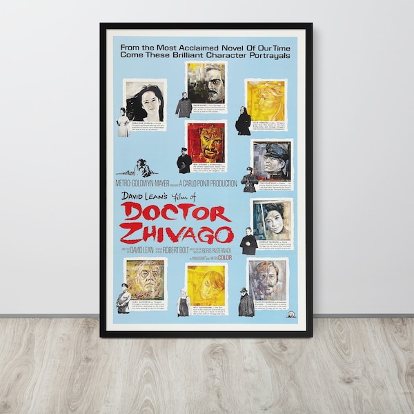 Doctor Zhivago (1965) Vintage Movie Poster