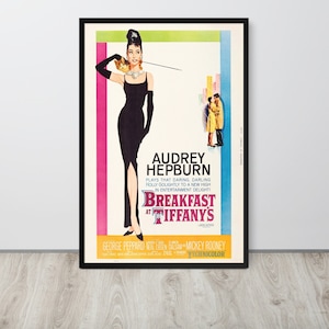 Breakfast at Tiffany&#39;s (1961) Vintage Movie Poster