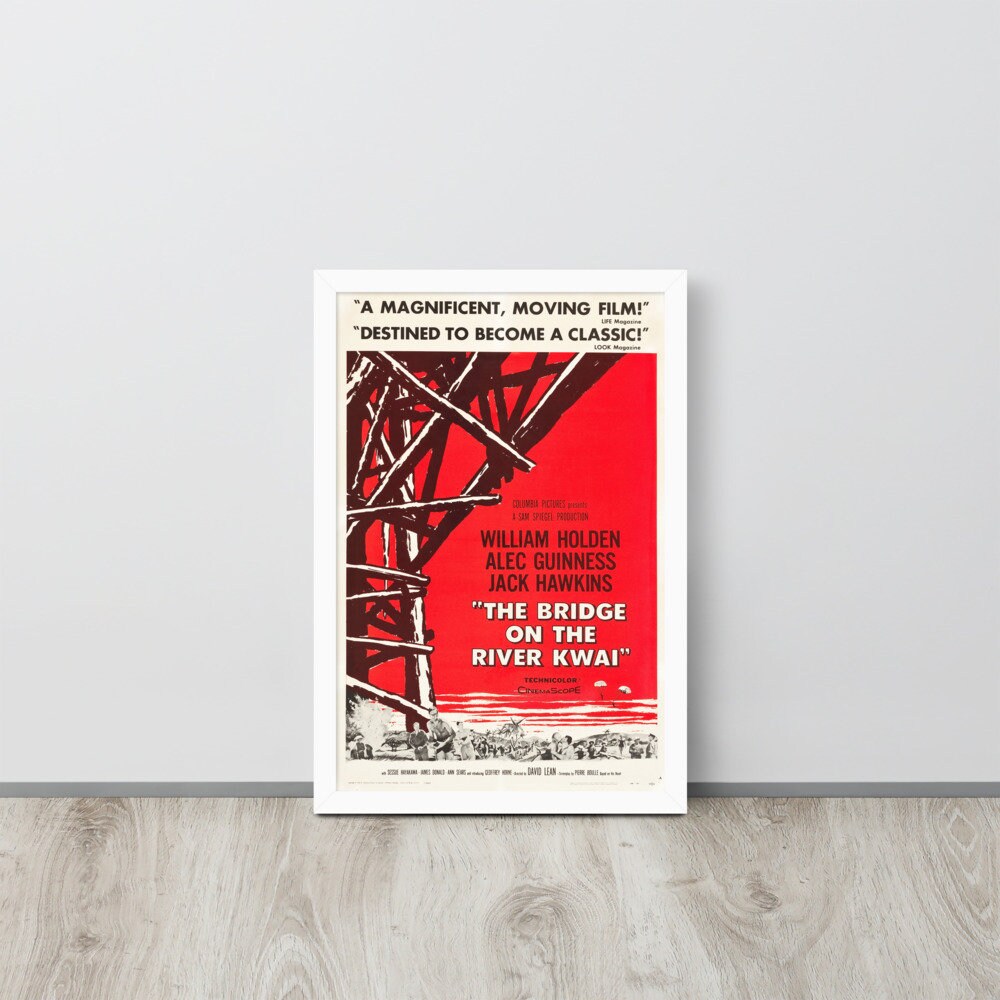 戦場にかける橋 (1957) ヴィンテージ映画ポスター - Etsy 日本