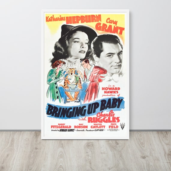 Bringing up Baby (1938) Vintage Movie Poster - Etsy