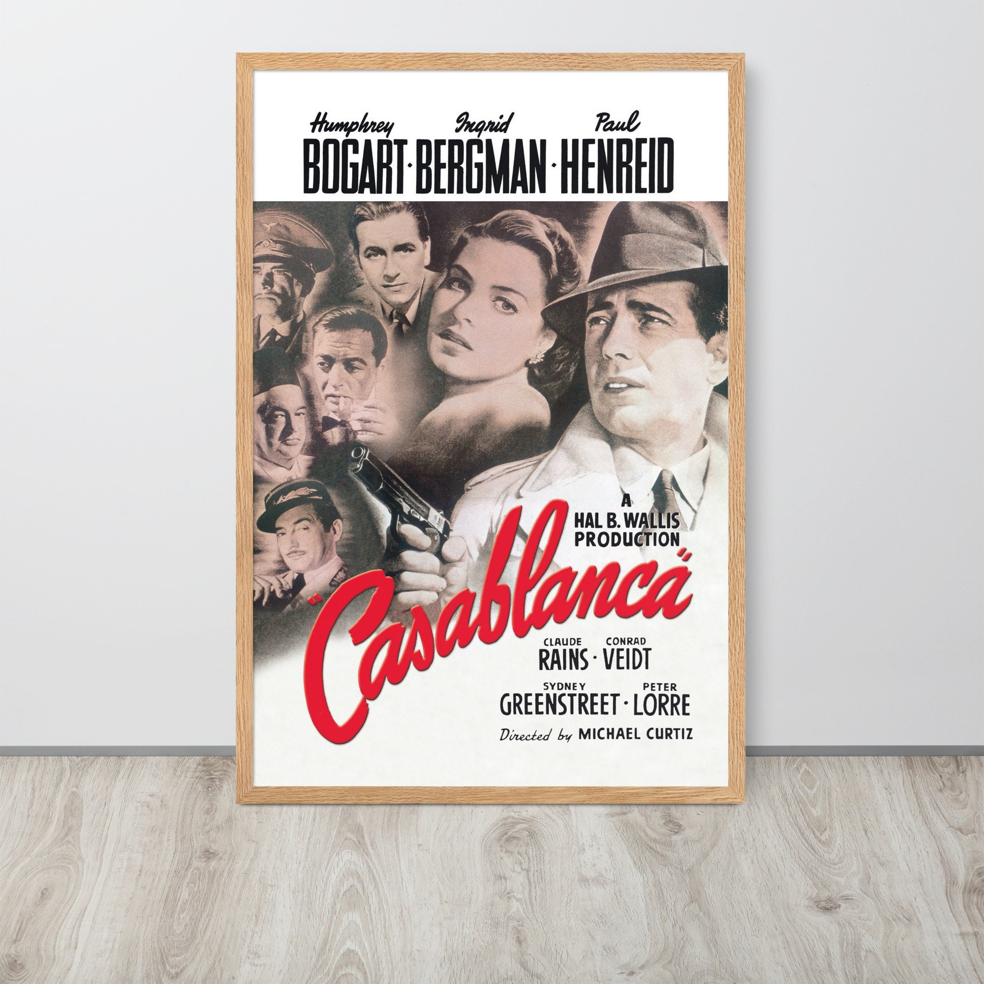 カサブランカ (1942) ヴィンテージ映画ポスター - Etsy 日本