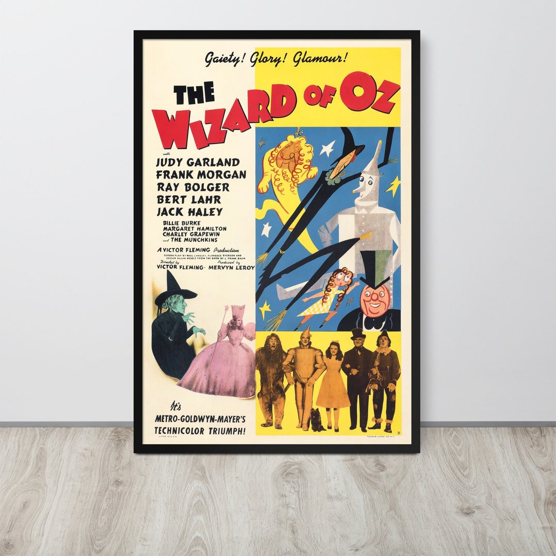 The Wizard of Oz (1939) Vintage Movie Poster - Etsy