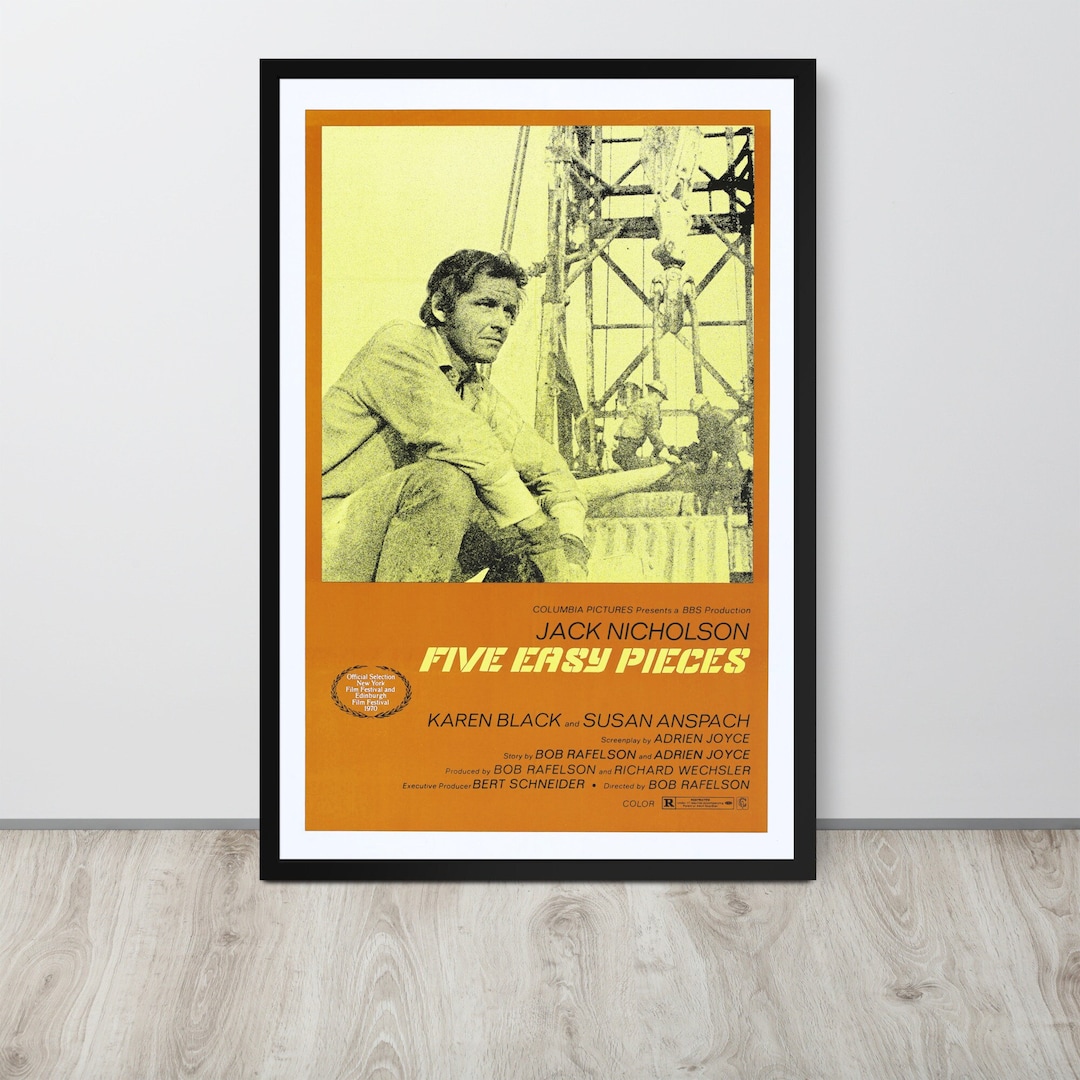 Five Easy Pieces (1970) Vintage Movie Poster - Etsy