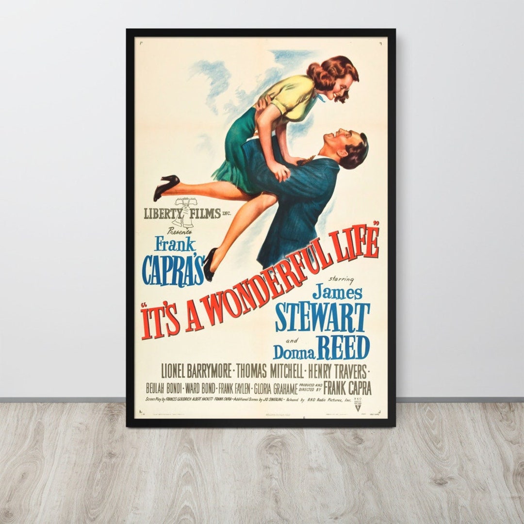 It's a Wonderful Life (1946) Vintage Movie Poster - Etsy