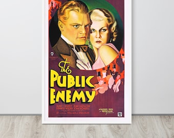 PUBLIC ENEMY フレーム付きポスター Original Vintage Poster Public Enemy Apocalypse 91 The Enemy