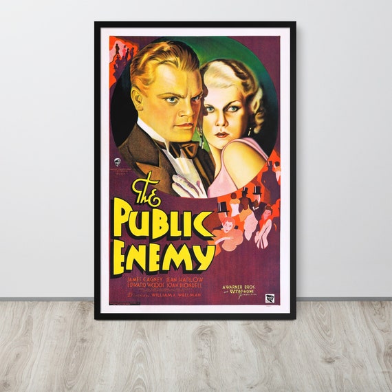 PUBLIC ENEMY フレーム付きポスター The Public Enemy (1931) Vintage Movie Poster - Etsy