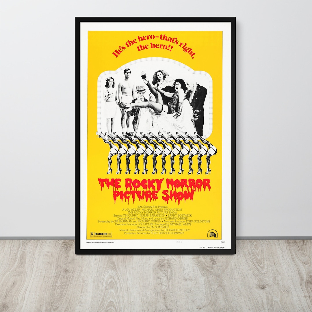 The Rocky Horror Picture Show 1975 Vintage Movie Poster Etsy