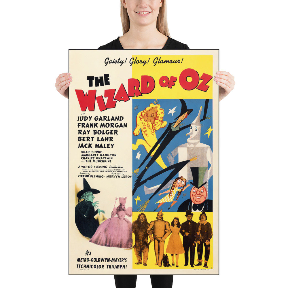 The Wizard of Oz (1939) Vintage Movie Poster - Etsy