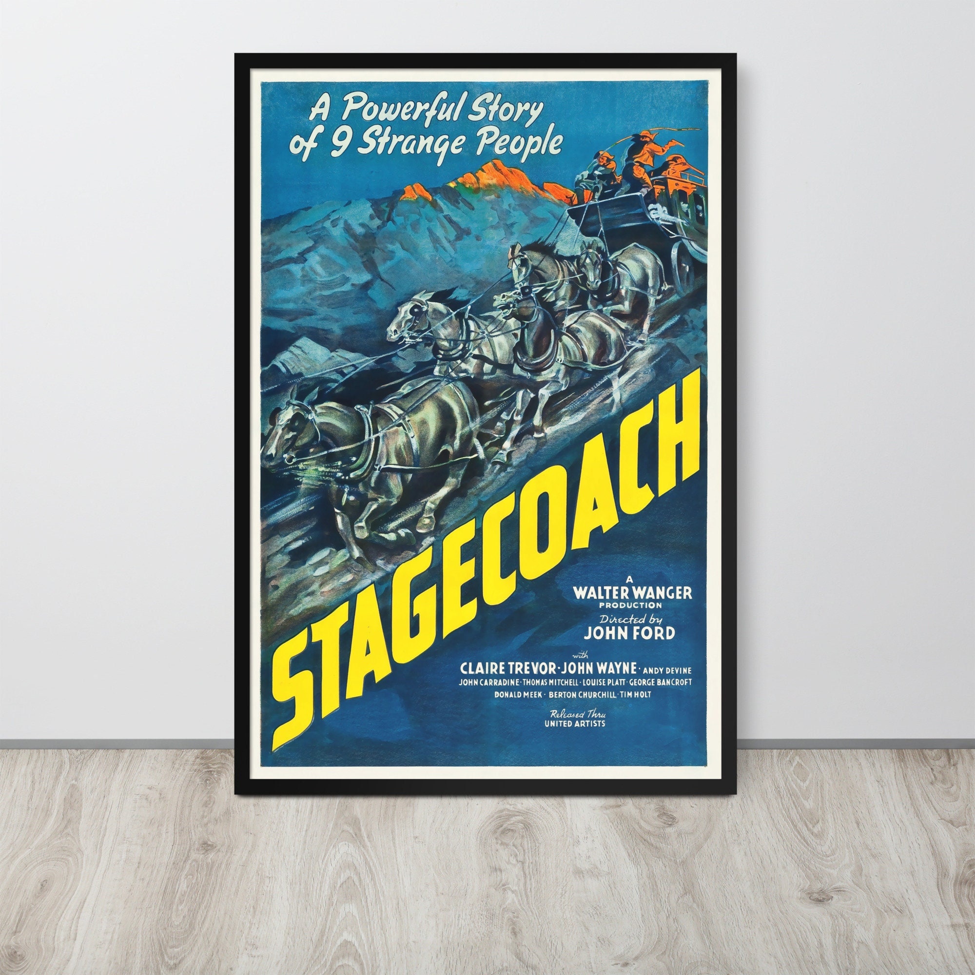 Stagecoach 1939 Vintage Movie Poster - Etsy