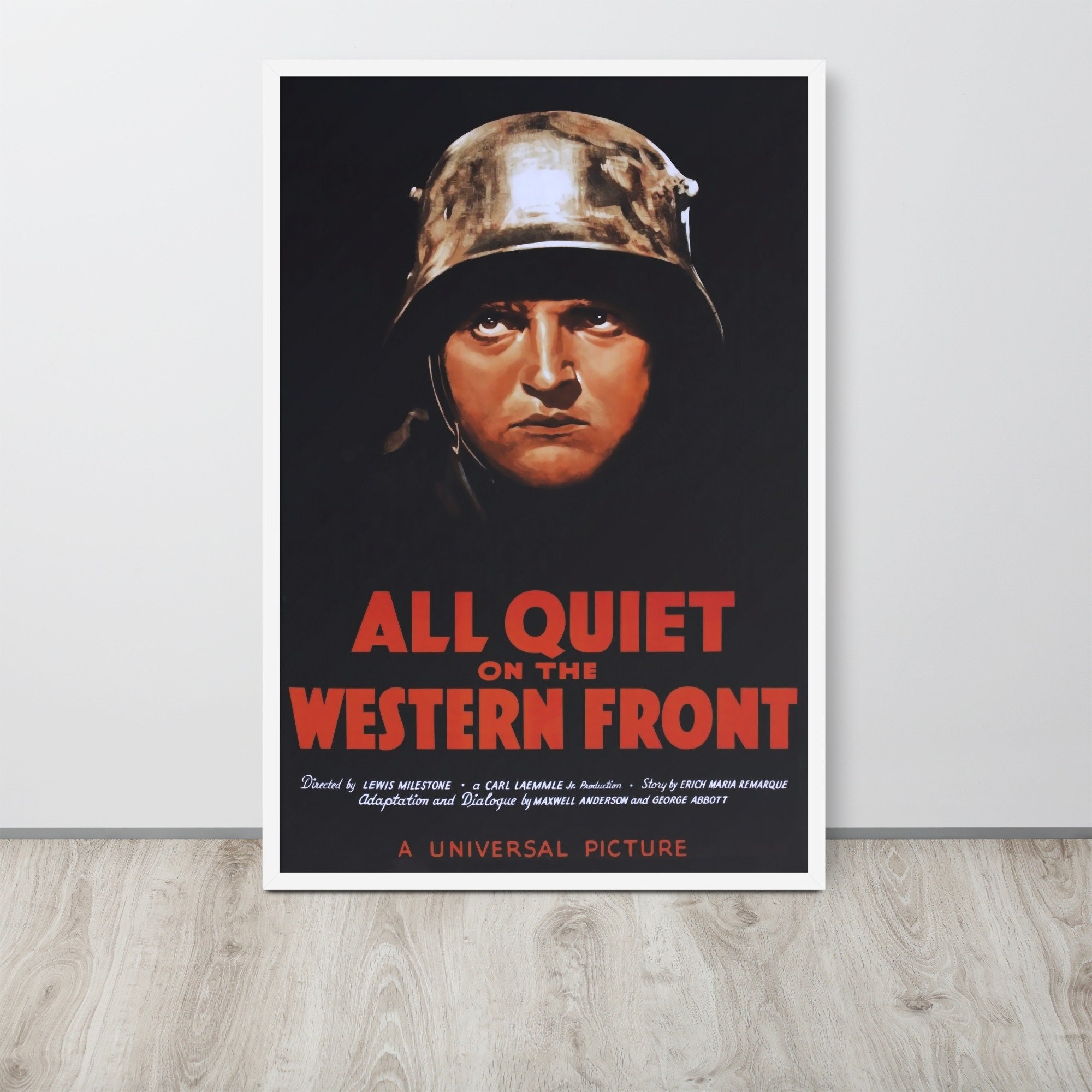 西部戦線異状なし (1930) ヴィンテージ映画ポスター - Etsy 日本