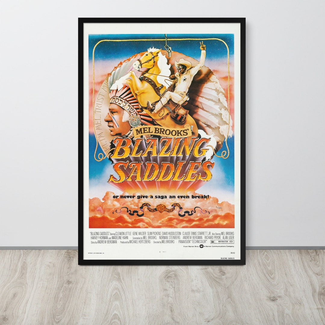 Blazing Saddles 1974 Vintage Movie Poster Etsy