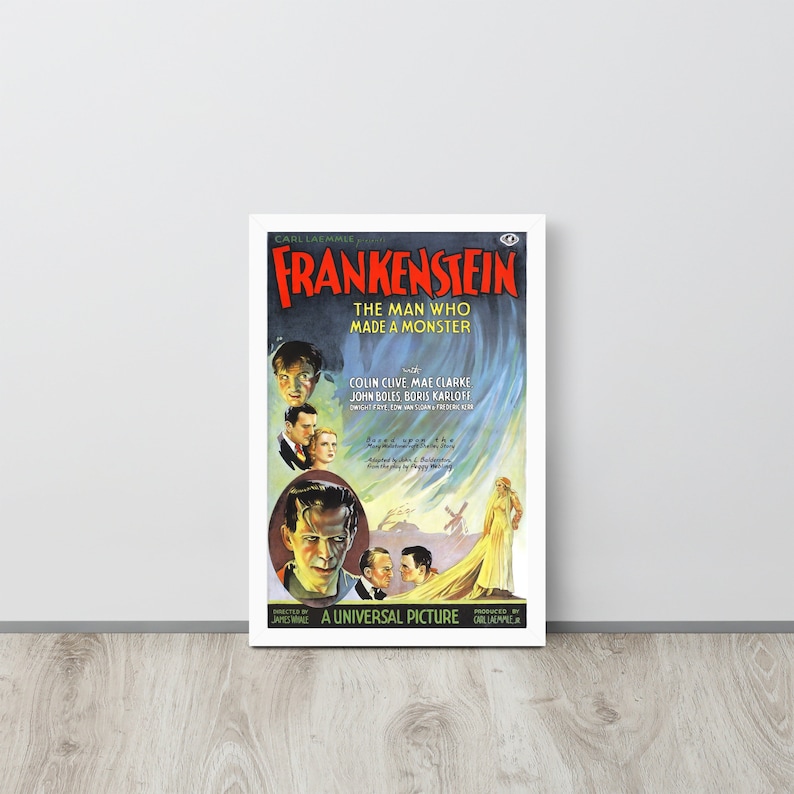 Frankenstein (1931) Vintage Movie Poster - Etsy