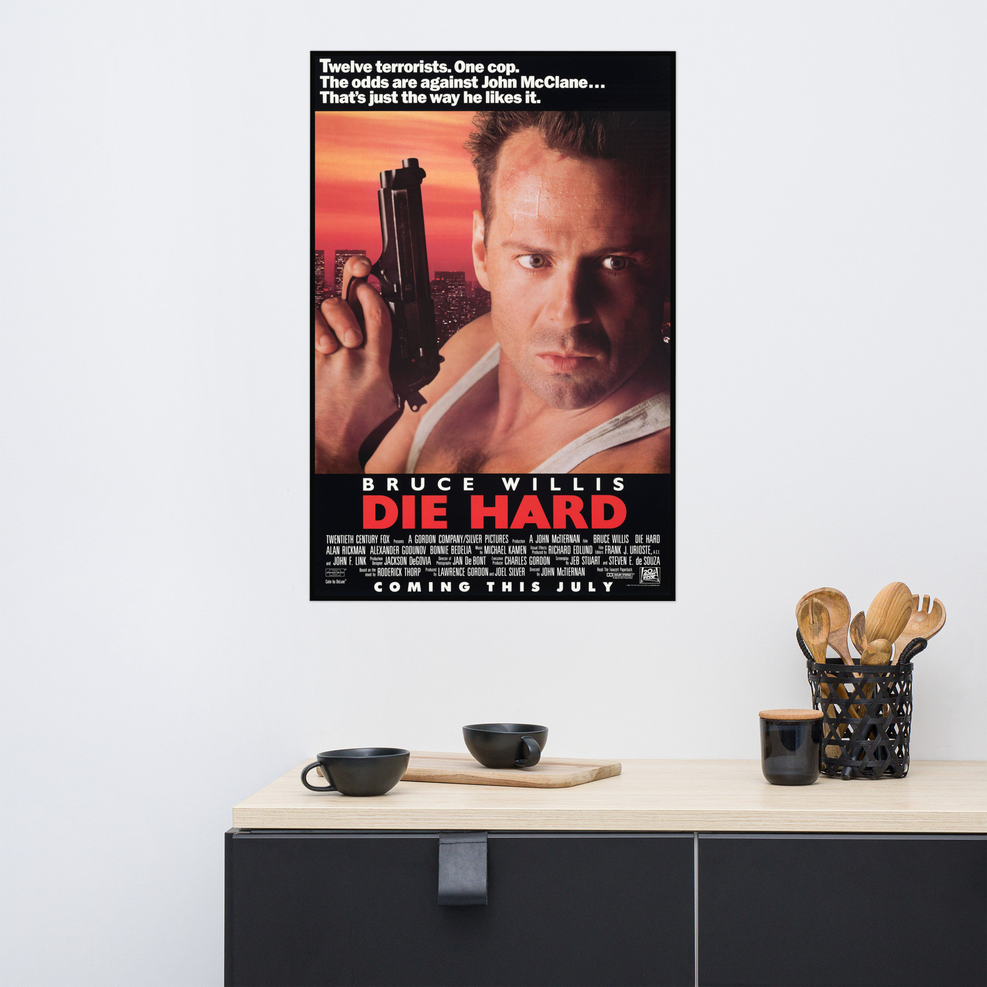 DIE HARD Movie Poster 13x30 In