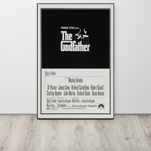 The Godfather (1972) Vintage Movie Poster image 4