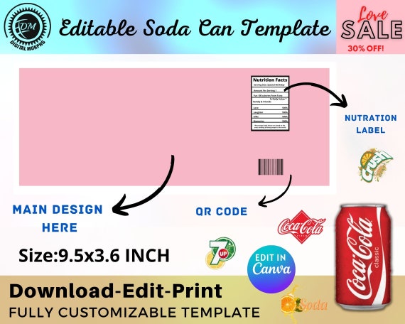 Coca cola label template