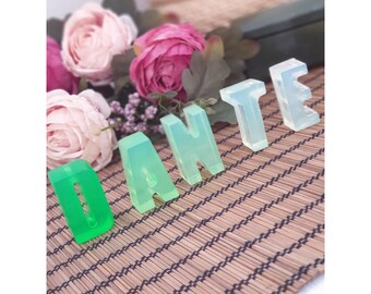 Name soap boxes for weddings, baby showers, Christmas. Decorative soap. Letter soap in color, alphabet, scented soaps, baptism favors