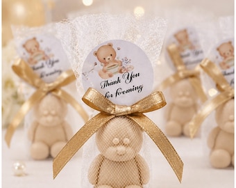 Teddy Bear Soap favors: Baby Shower, Baptism Souvenir, We Can Bearly Wait