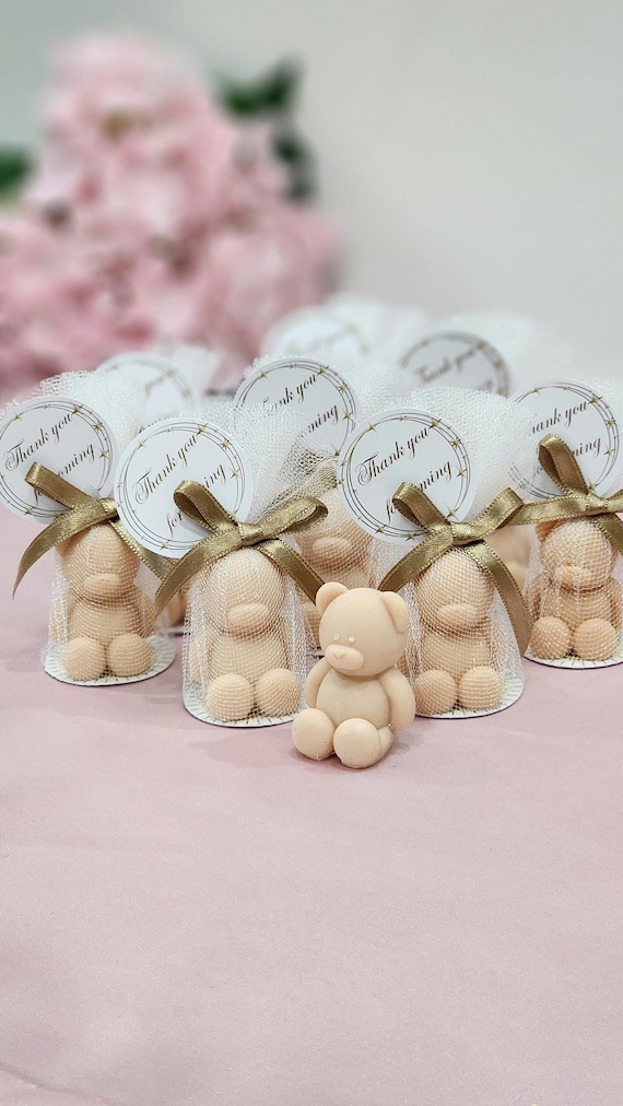 Teddy Bear Soap favors: Baby Shower, Baptism Souvenir, We Can Bearly Wait