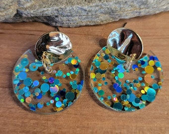 Acrylic Earring on Surgical Steel Posts