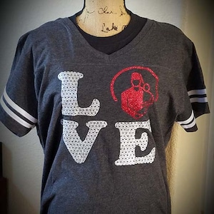 Shrine LOVE T Shirt Ladies, Ladies Shrine Shirt