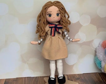 Crochet Megan, Crochet  M3gan Doll, Best Friend Megan, Horror Gothic Film Character, Amigurumi Megan Doll, Stuffed Doll, Gift For Daughter