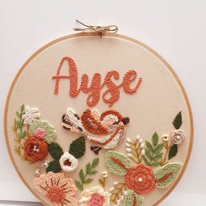 Bordado personalizado, Bordado de cartas, Bordado de bebé, Regalo de puñetazo de bebé personalizado, Regalo de bordado, Regalo personalizado