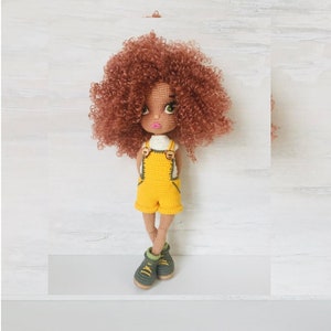 ROBBY, African Amerikan Crochet Doll, Crochet Boys, Gift For Boys, Dark Skin Doll, Gift For Her, Gift For Him