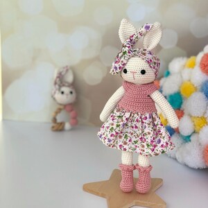 Personalized Gifts For Mom, Crochet Bunny, Crochet Rabbit, Crochet Bunny Plush, Easter Bunny, Amigurumi Bunny, Doll For Sale, Plush Rabbit