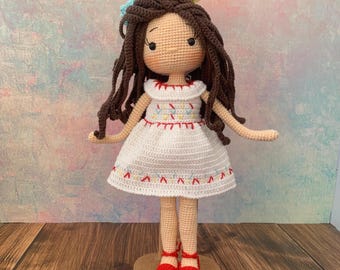 Príncipes de crochet, Muñeca en venta, Muñeca princesa de crochet, Muñeca de crochet, Muñeca hecha a mano, Muñeca de diseño personalizado, Regalo para ella, Muñeca amigurumi