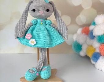 Mejor vendedor, conejito de ganchillo en venta, conejo personalizado en venta, animales de ganchillo personalizados, conejito de orejas largas, conejito de peluche, conejo de ganchillo